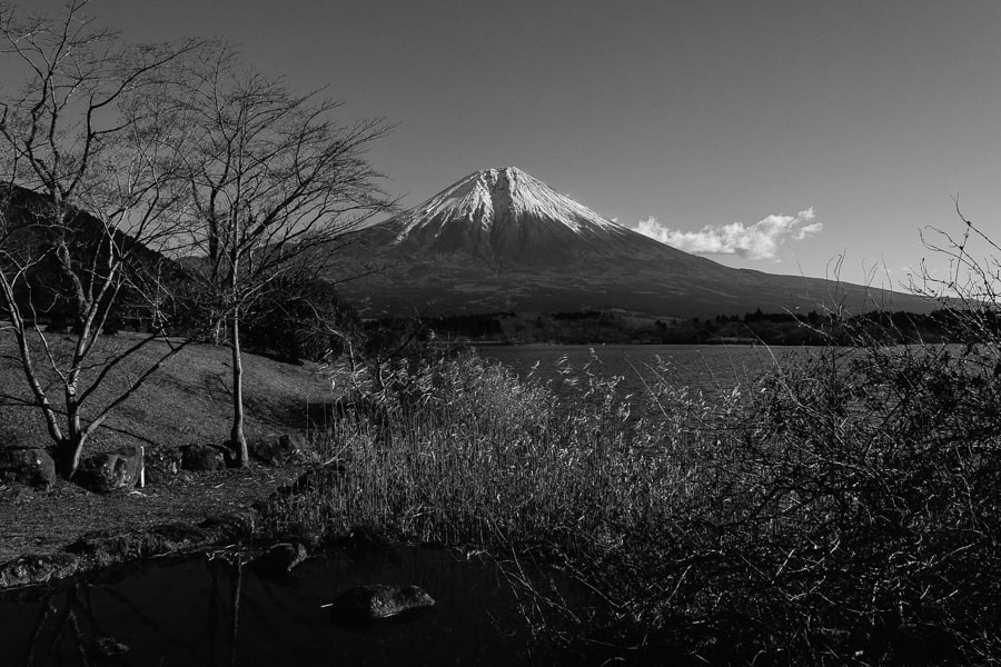 富士山　ACROS　モノクロ